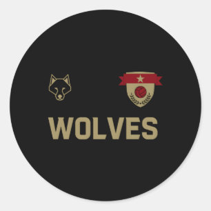 Wolves Jersey Ronde Sticker
