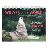 Wolves of the World 15 Mo. Calendrier 2024-25 (Protection)