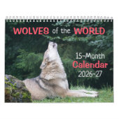 Wolves of the World 15 Mo. Calendrier 2025-26 (Protection)