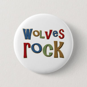 Wolves Rock Ronde Button 5,7 Cm