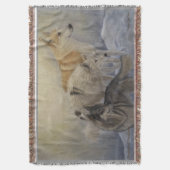 Wolves Throw Blanket Deken (Voorkant Verticaal)