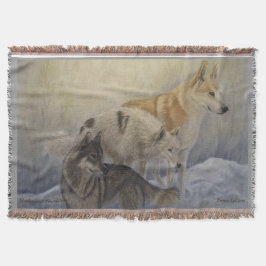 Wolves Throw Blanket Deken