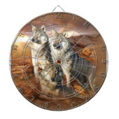 Wolves Trio Dartboard Dartbord (Voorkant)