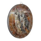 Wolves Trio Dartboard Dartbord (Voorkant Links)