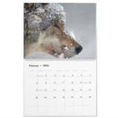 Wolves Wolf Theme Wall Calendrier 2025 (Feb 2026)