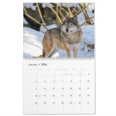 Wolves Wolf Theme Wall Calendrier 2025 (Jan 2026)