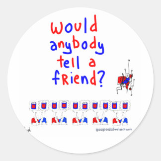 WOM-Sticker Ronde Sticker