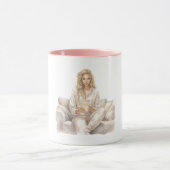 Woman Blush Movie Time Popcorn Mok (Midden)