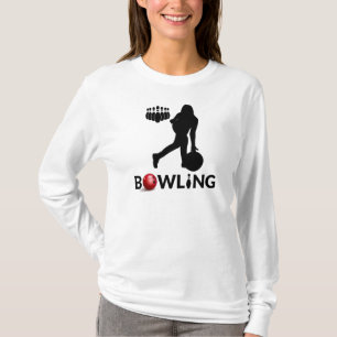 Woman Bowling T-shirt met lange mouwen