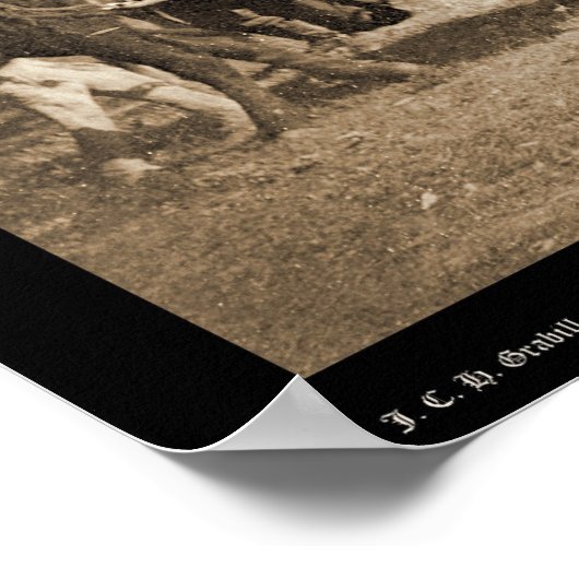 Woman Bullwhacking Oxen SD 1887 Poster (Hoek)