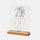 Woman Butterfly Transformation Acrylic Art Acryl Bord (Hoek)