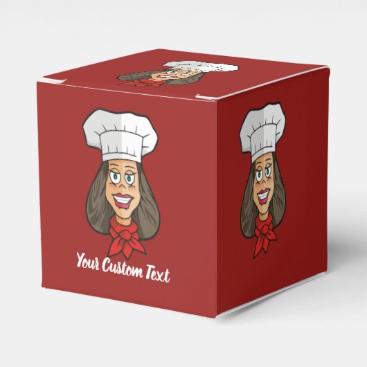 Woman Chef Bedankdoosjes (Voorkant Zijde)