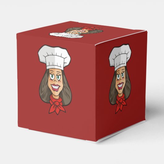 Woman Chef Bedankdoosjes (Achterkant)