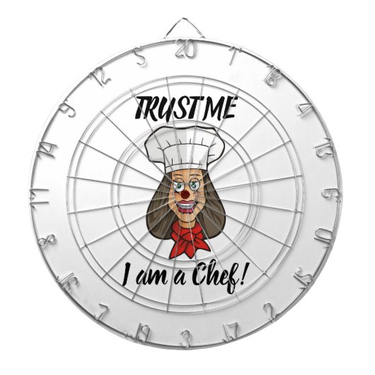 Woman Chef Dartbord (Voorkant)