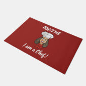 Woman Chef Deurmat (Schuin)