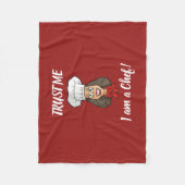 Woman Chef Fleece Deken (Voorkant)