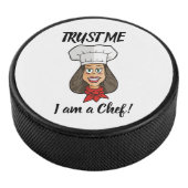 Woman Chef Hockey Puck (3/4)