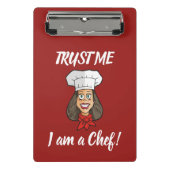 Woman Chef Mini Klembord (Voorkant)