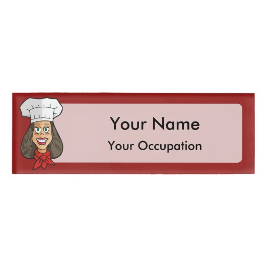 Woman Chef Naambadge (Voorkant)