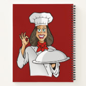 Woman Chef Notitieboek (Achterkant)