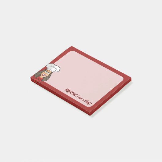 Woman Chef Post-it® Notes (Schuin)