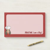 Woman Chef Post-it® Notes (Op bureau)