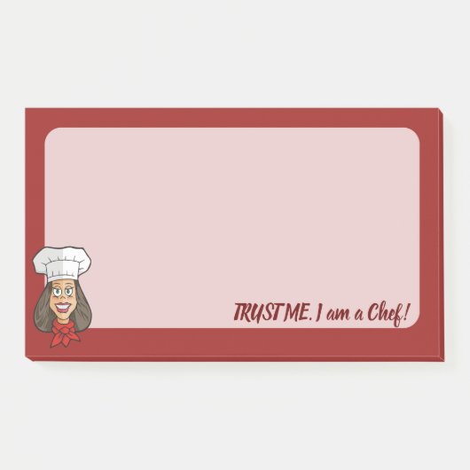 Woman Chef Post-it® Notes (Voorkant)