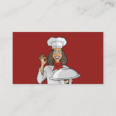 Woman Chef Visitekaartje (Achterkant)