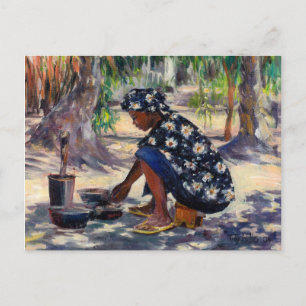 Woman Cooking 2004 Briefkaart