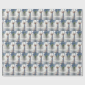 Woman Dancing In a City Fountain Cadeaupapier (Vlak)