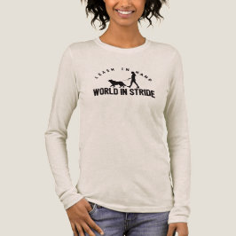 Woman Dog Walker  Tri-Blend Shirt