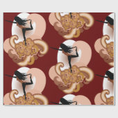 Woman Doing Yoga Cadeaupapier (Vlak)