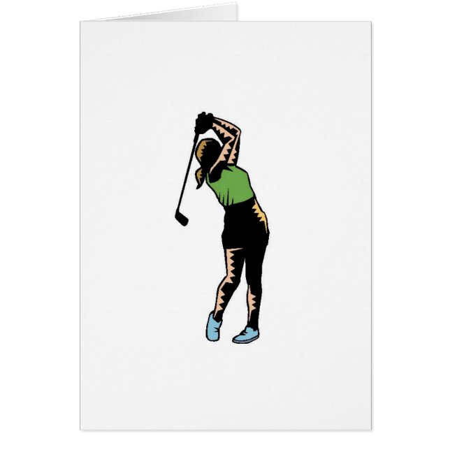 Woman Golfer (Voorkant)