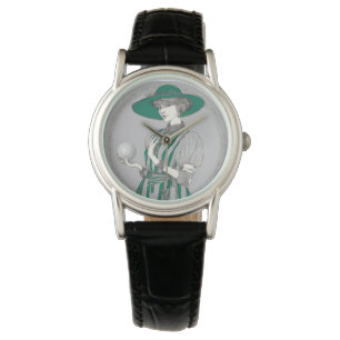  Woman Golfer Dames polshorloge Horloge