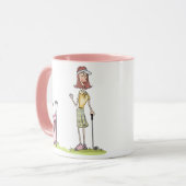 Woman Golfer Mok (Voorkant links)