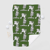 Woman Golfer - Serviette de golf (En situation)