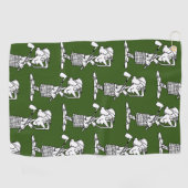 Woman Golfer - Serviette de golf (Horizontal)