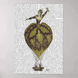 Woman Hot Air-ballon Poster