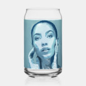 "Woman in Blue" Blikvorm Glas (Achterkant)