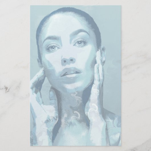 "Woman in Blue"  Briefpapier (Voorkant)