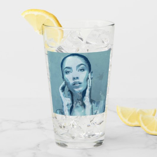 "Woman in Blue" Glas (Voorkant ijs)