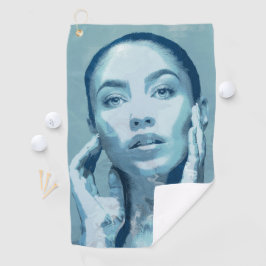"Woman in Blue" Golfhanddoek