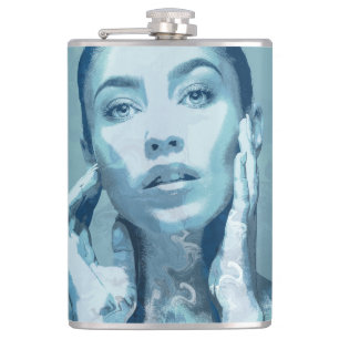 "Woman in Blue" Heupfles
