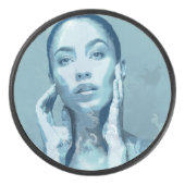"Woman in Blue" Hockey Puck (Voorkant)