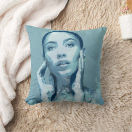 "Woman in Blue"  Kussen