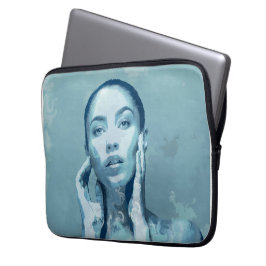"Woman in Blue" Laptop Sleeve