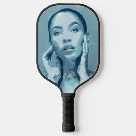 "Woman in Blue" Pickleball Paddle