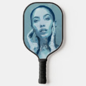 "Woman in Blue" Pickleball Paddle (Achterkant)
