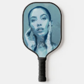 "Woman in Blue" Pickleball Paddle (Voorkant)