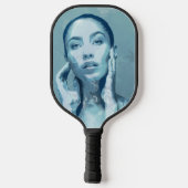 "Woman in Blue" Pickleball Paddle (Achterkant)